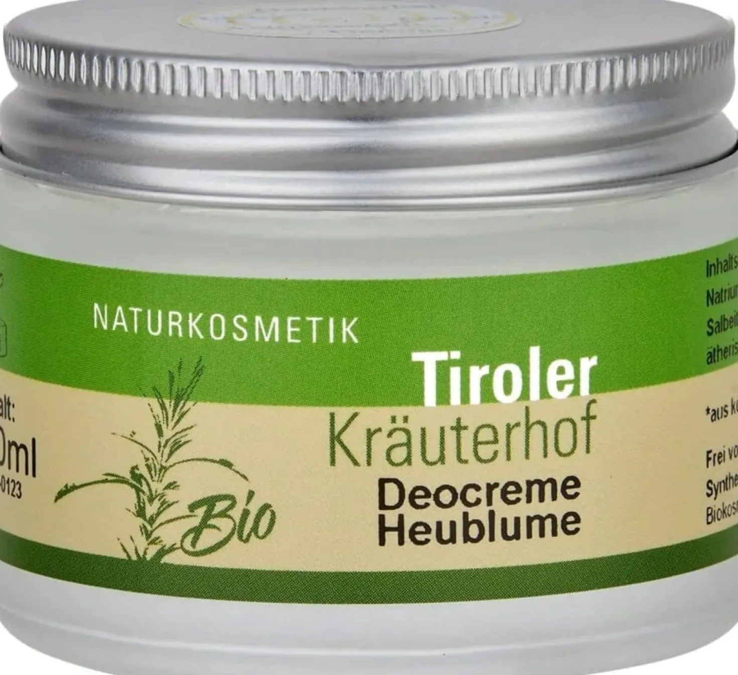 Deodorante in Crema Bio al Fiore di Fieno, 50 ml