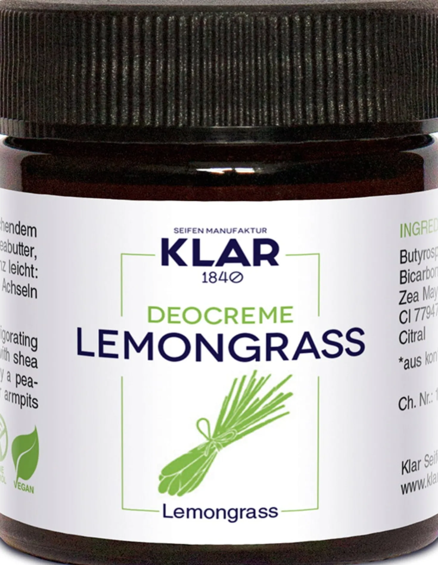 Deodorante in Crema Lemongrass, 30 ml