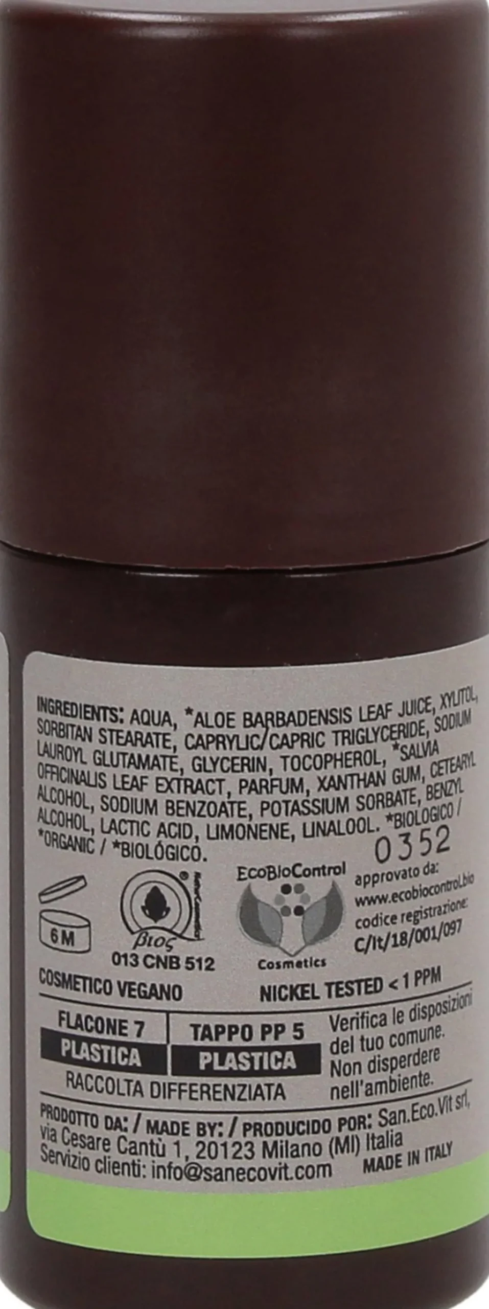 Deodorante Roll-on Rinfrescante all'Aloe, 50 ml