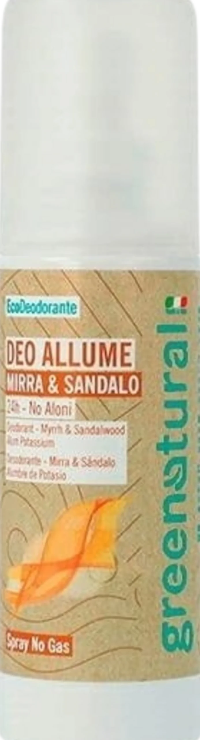 Deodorante Spray Allume di Potassio, Mirra & Sandalo, 100 ml