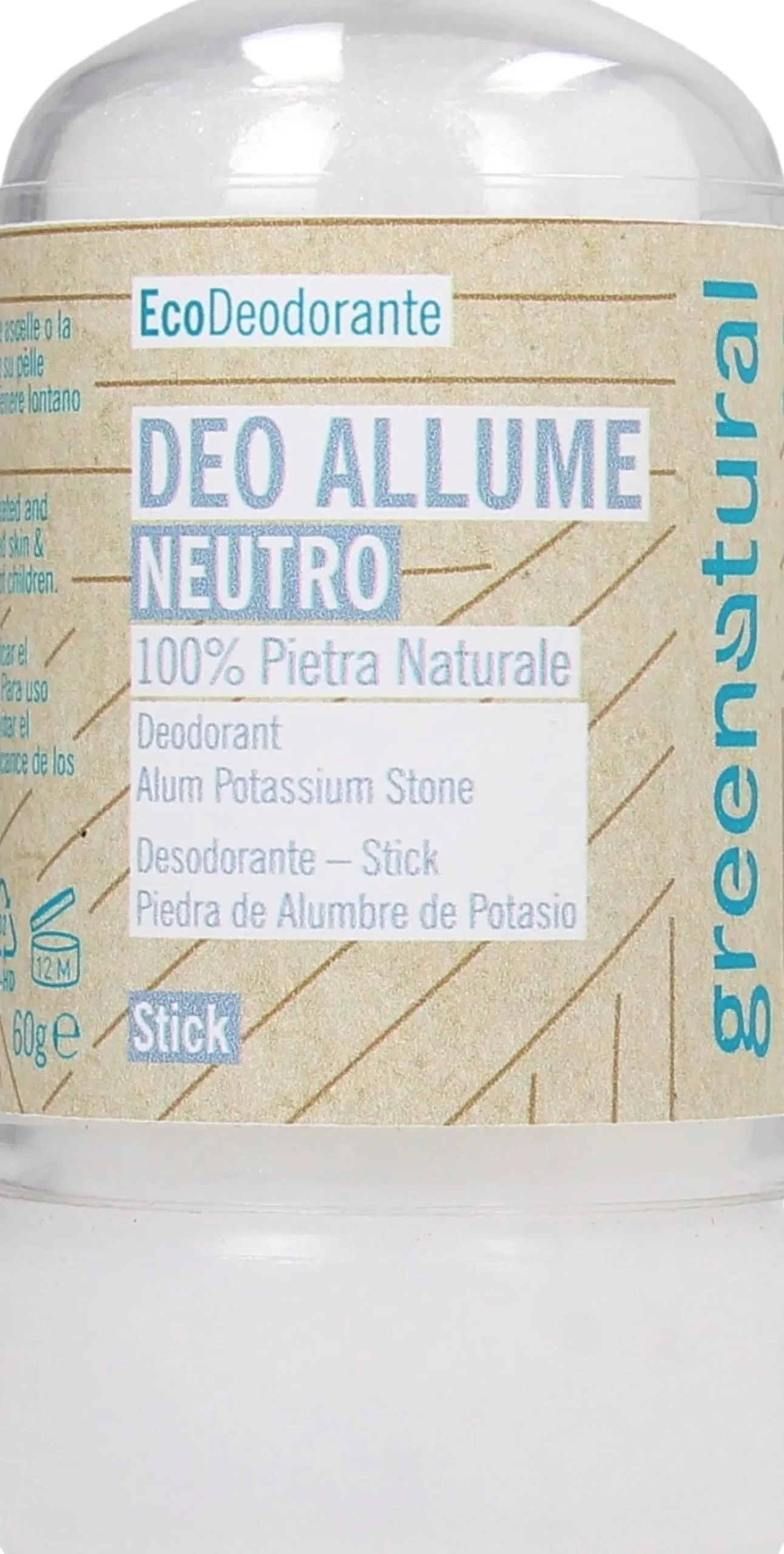 Deodorante Stick Allume di Potassio, 60 g