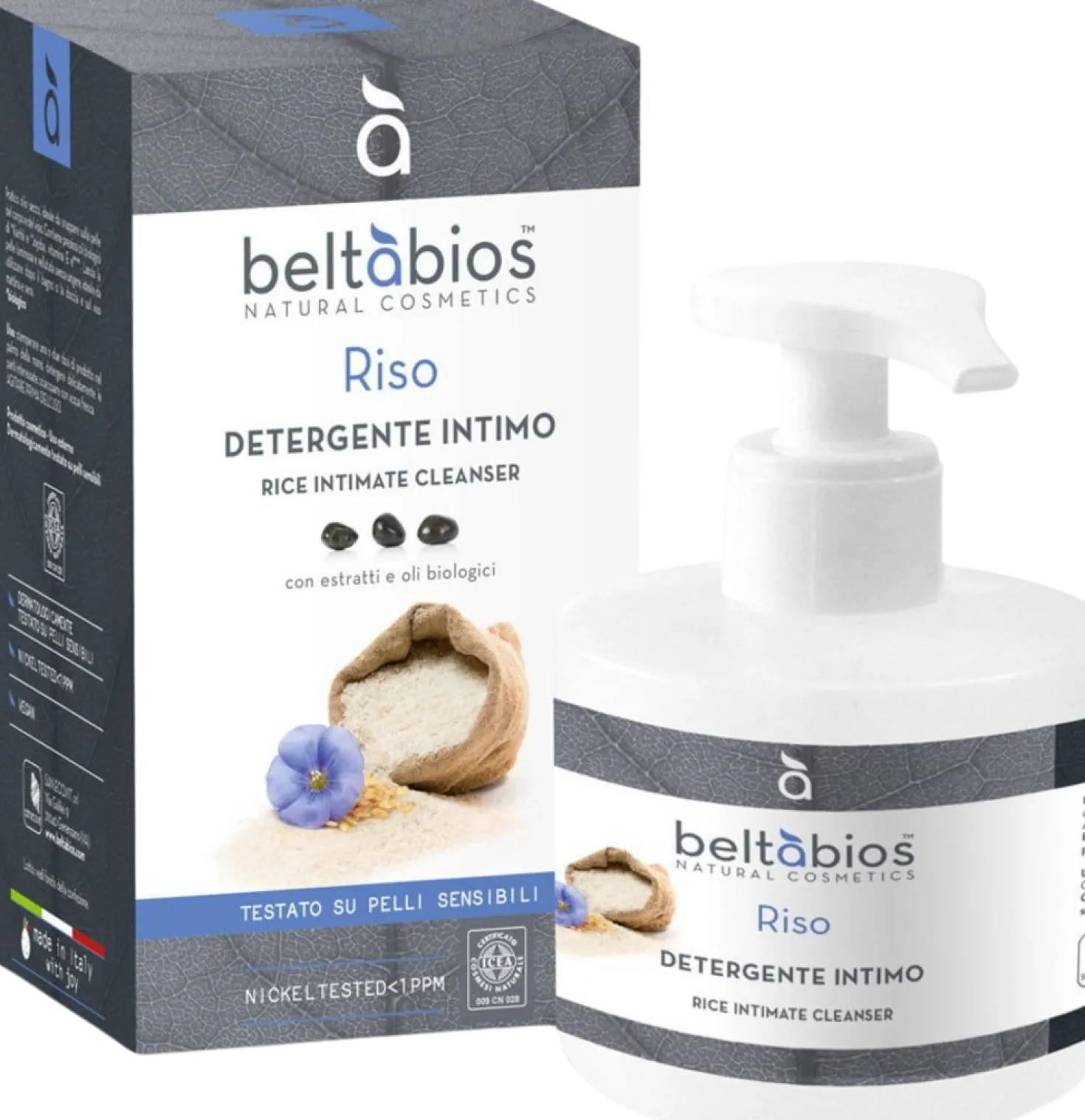 Detergente Intimo Riso, 250 ml