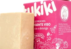 Detergente Viso Solido all'Argilla, Rosa Canina e Malva, 70 g