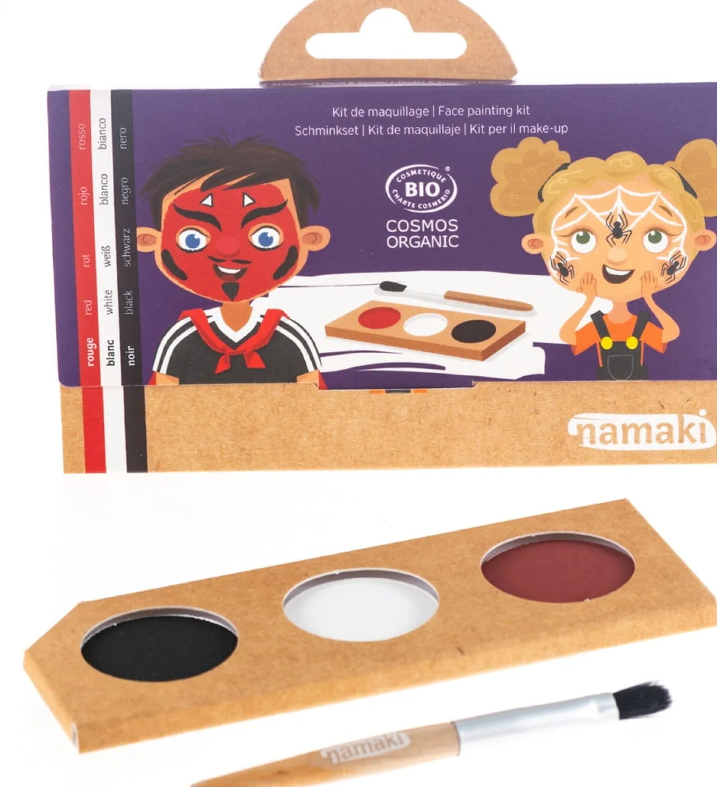 Devil & Spider Face Painting Kit