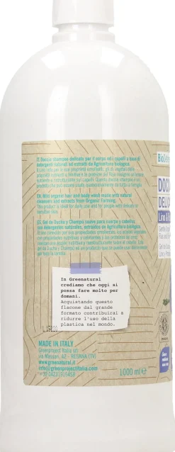 Doccia Shampoo Delicato Lino & Riso, 1000 ml (1 L)