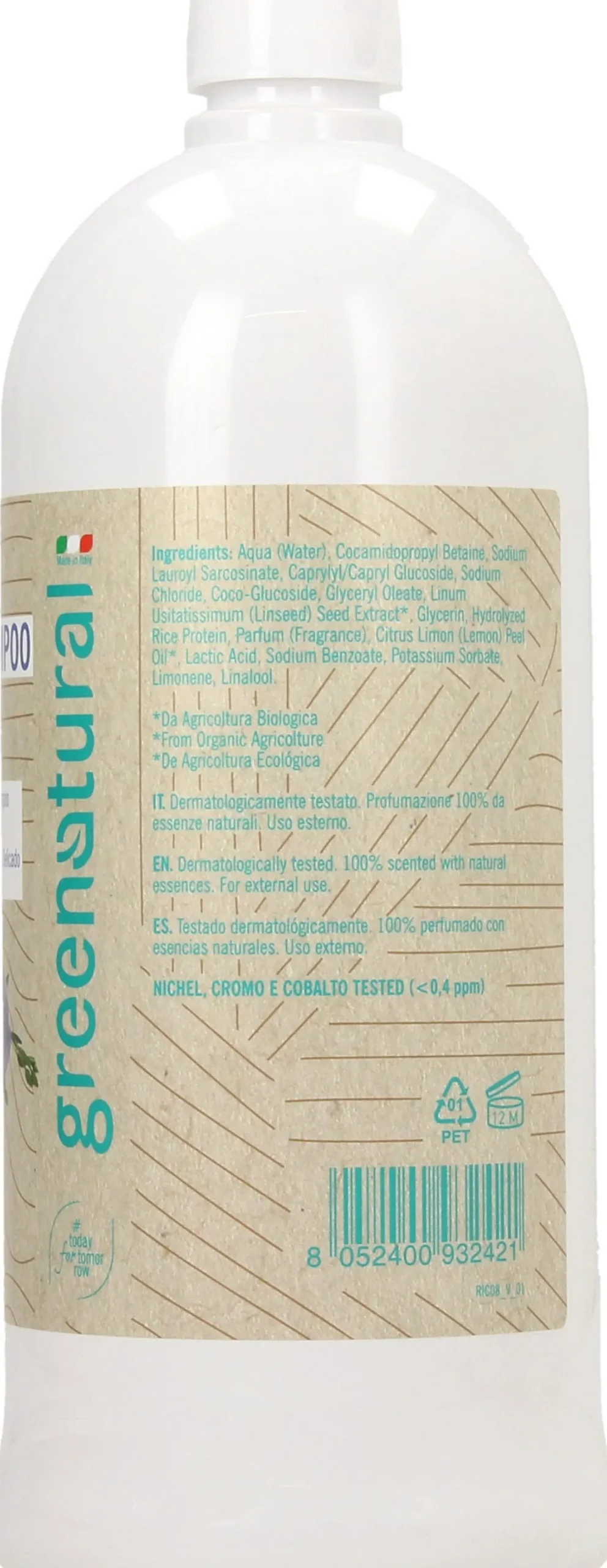 Doccia Shampoo Delicato Lino & Riso, 1000 ml (1 L)