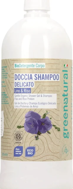 Doccia Shampoo Delicato Lino & Riso, 1000 ml (1 L)
