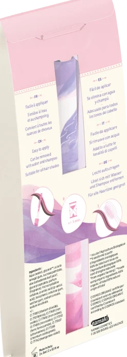 Double-Tip Hair Mascara Pink - Purple, 7 ml