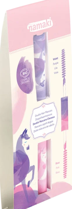Double-Tip Hair Mascara Pink - Purple, 7 ml
