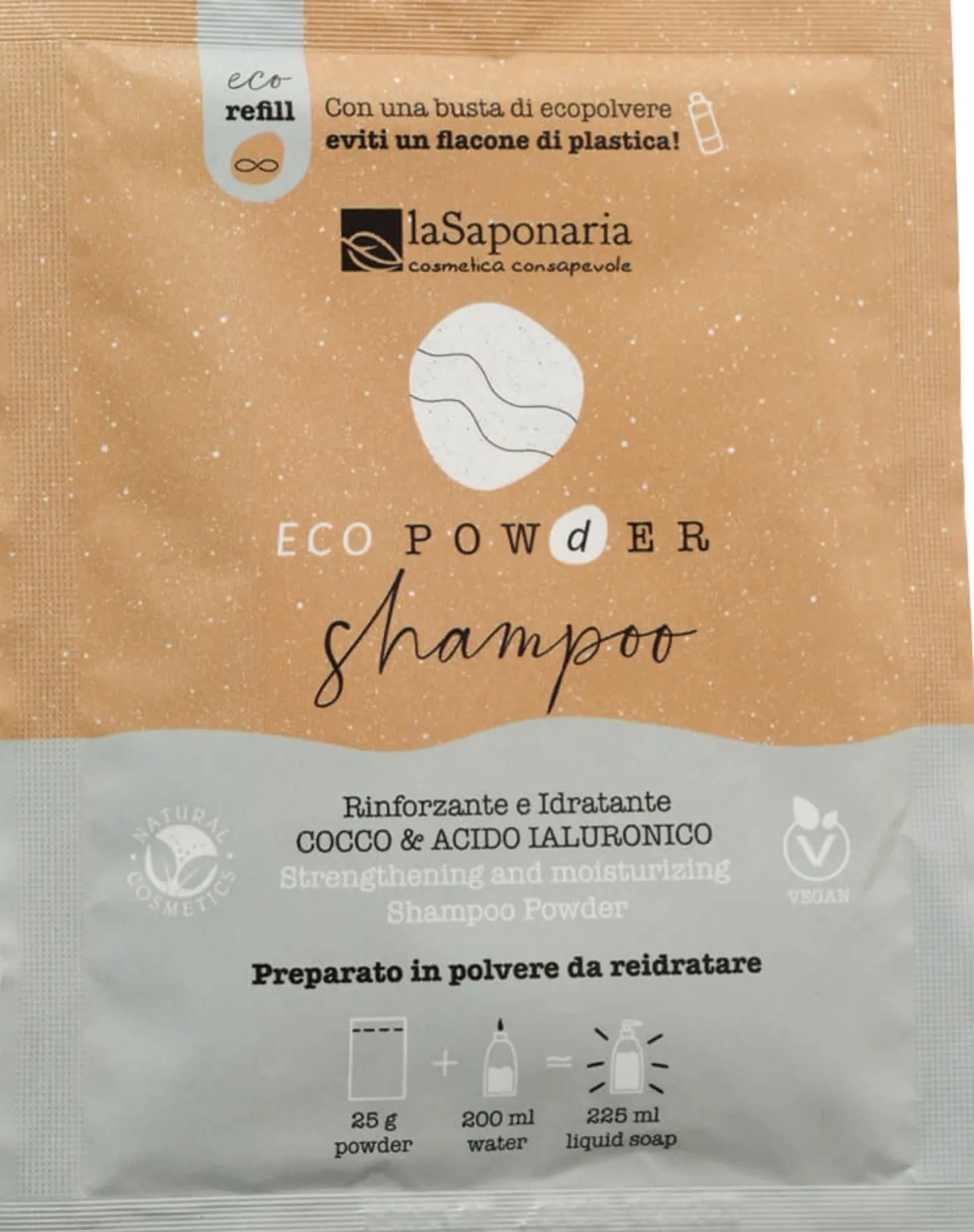 EcoPowder Shampoo in Polvere Rinforzante , 25 g