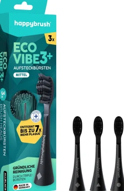 ECO VIBE 3+ - Testine AllBlack, 3 pezzi