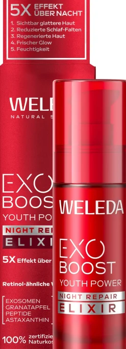EXO BOOST - Youth Power Elisir Notte Riparatore al Melograno, 30 ml