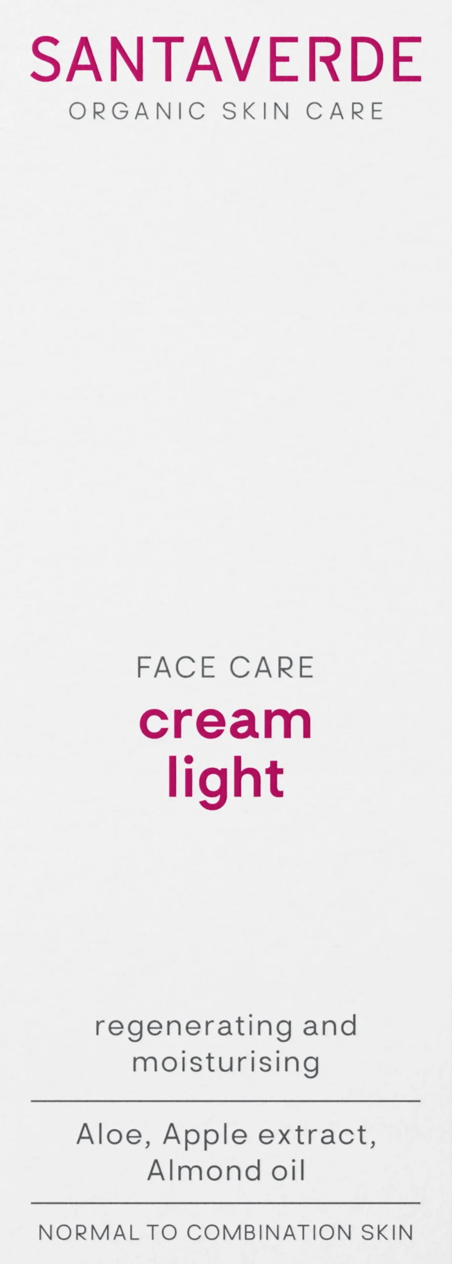 FACE CARE cream light, 30 ml