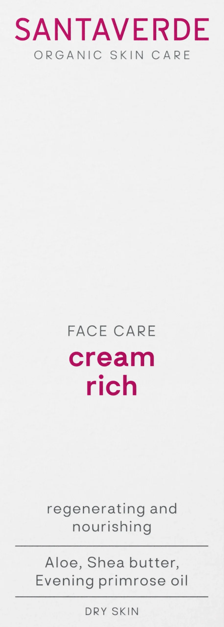 FACE CARE cream rich, 30 ml