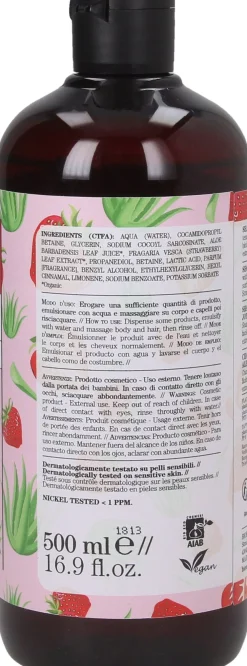 Family Shampoo Doccia 2in1 Fragola e Aloe, 500 ml