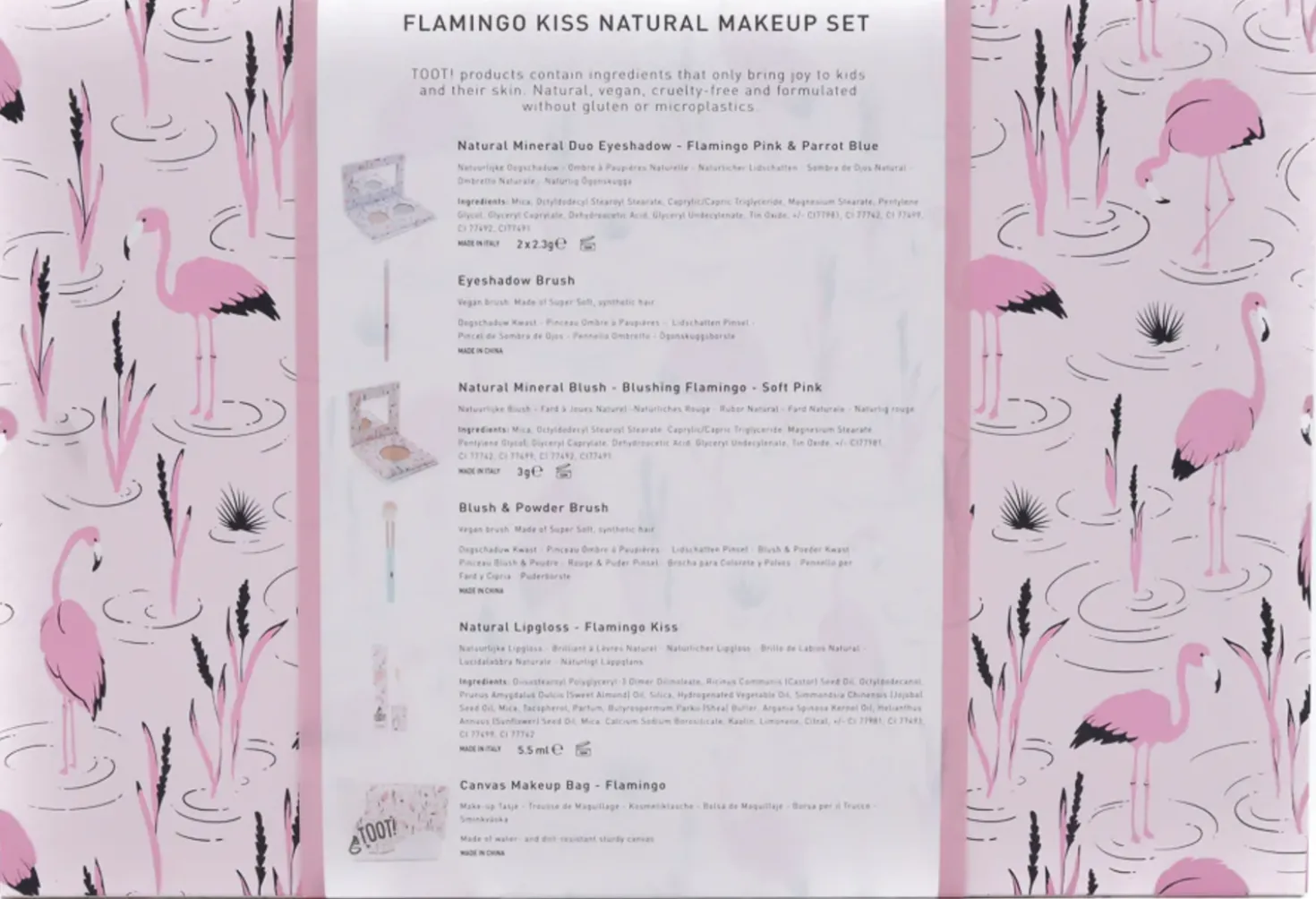 Flamingo Kiss Natural Makeup Box Set