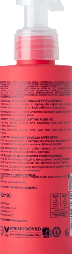 Fluido Gel Modellante Ricci Effetto Definito, 150 ml