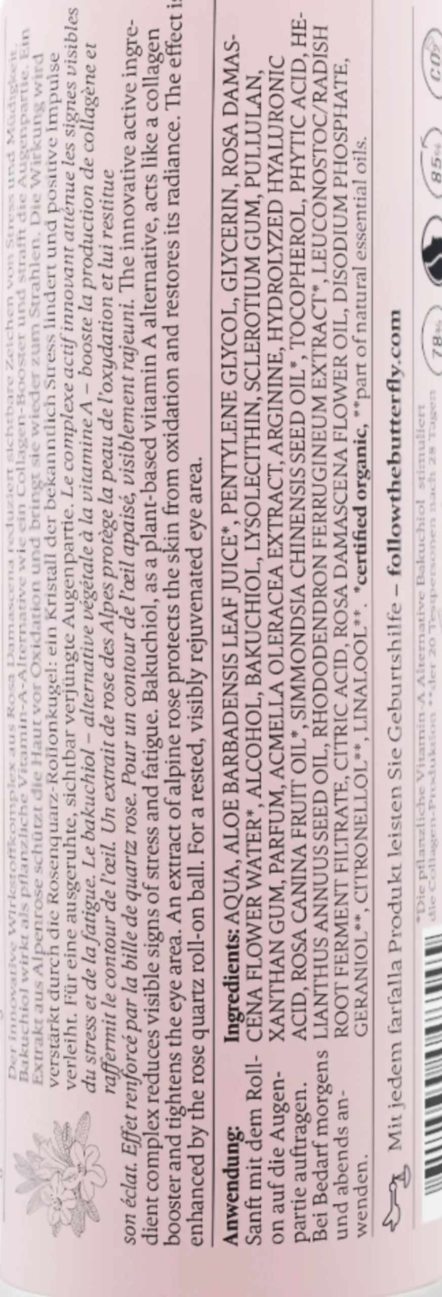 Fluido Occhi Booster Antiage Rosa Alpina e Vitamina A+, 10 ml