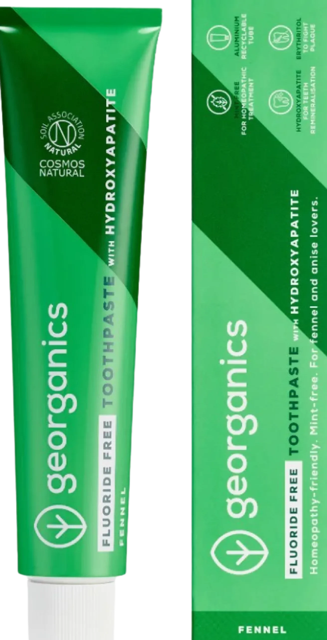 Fluoride Free Toothpaste Fennel & Hydroxyapatite, 75 ml