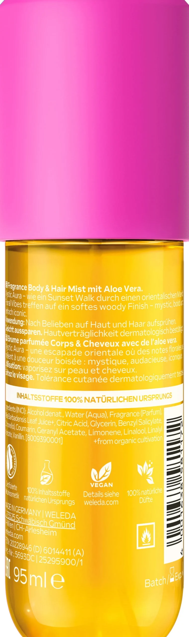 Fragrance Body & Hair Mist Vanilla Cloud, 95 ml