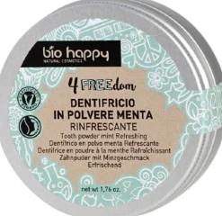 4FREEdom Dentifricio in Polvere Rinfrescante alla Menta, 45 g