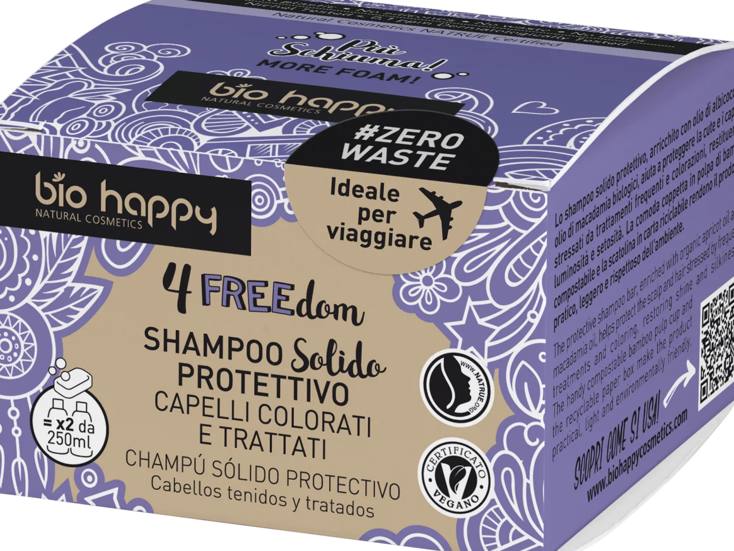 4FREEdom Shampoo Solido Protettivo, 55 g