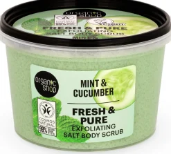 Fresh & Pure Exfoliating Salt Body Scrub Mint & Cucumber, 250 ml