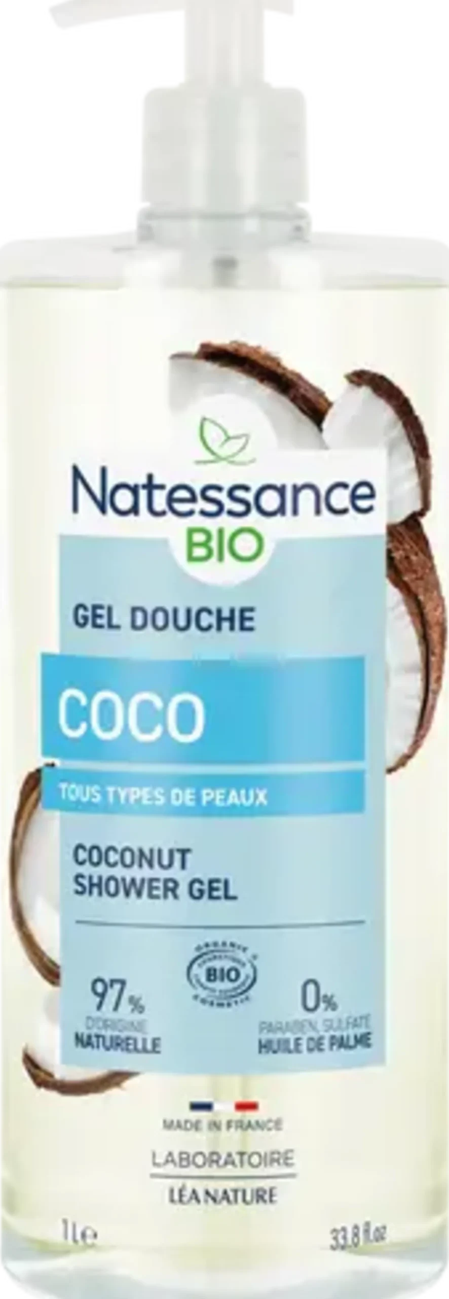 Gel Doccia all'Acqua di Cocco, 1 L
