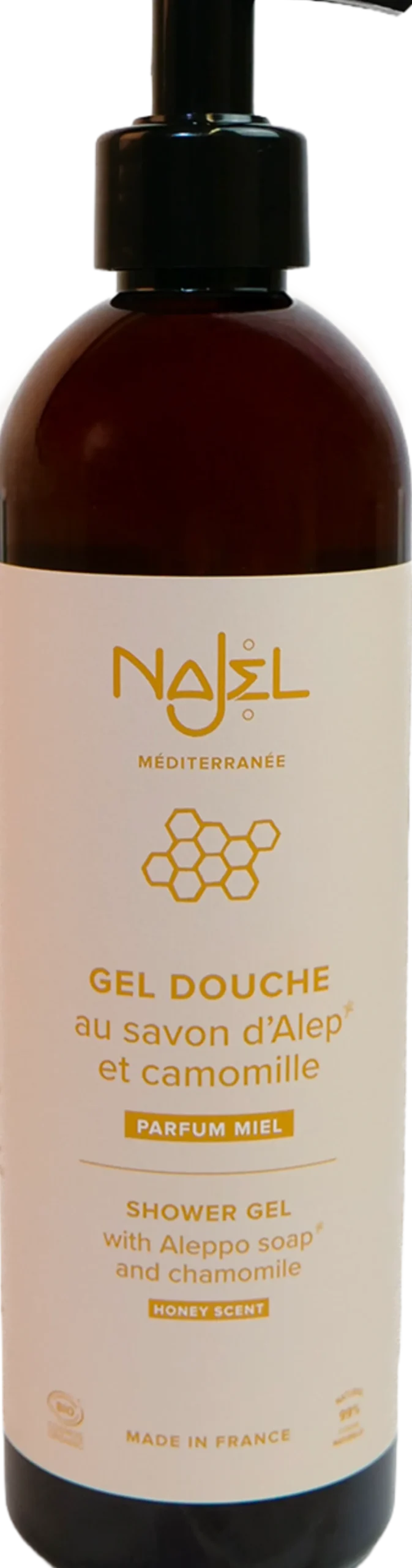 Gel Doccia al Sapone di Aleppo al Miele, 500 ml