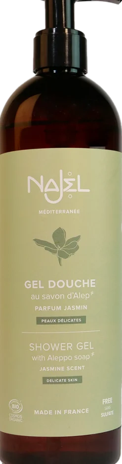 Gel Doccia al Sapone di Aleppo + Gelsomino, 500 ml