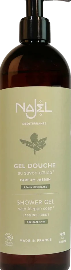 Gel Doccia al Sapone di Aleppo + Gelsomino, 500 ml