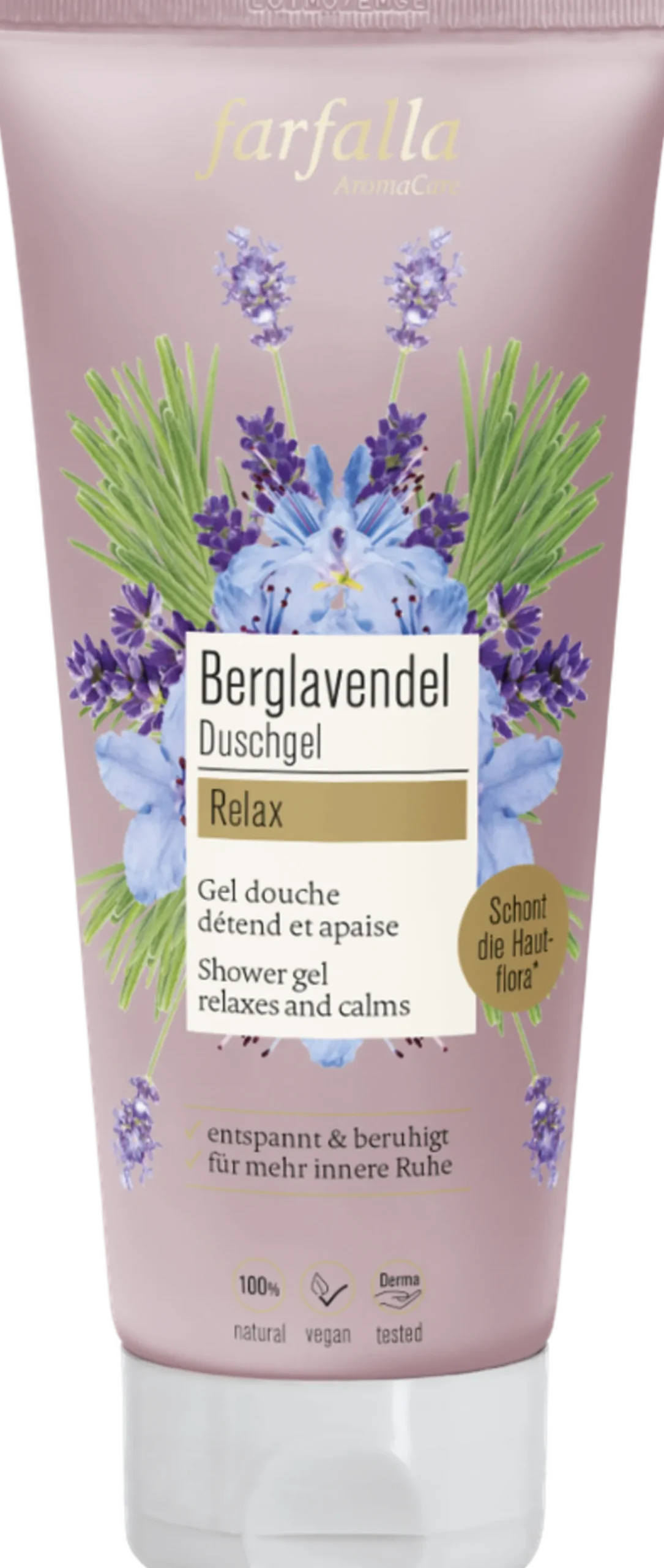 Gel Doccia Rilassante alla Lavanda di Montagna, 200 ml