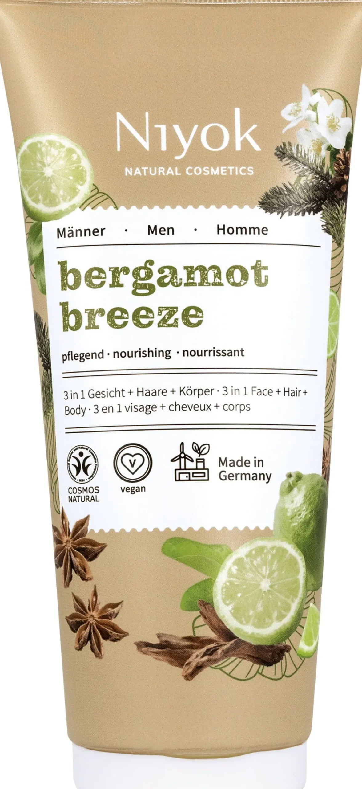 Gel Doccia Uomo 3 in 1 - Bergamot Breeze, 200 ml