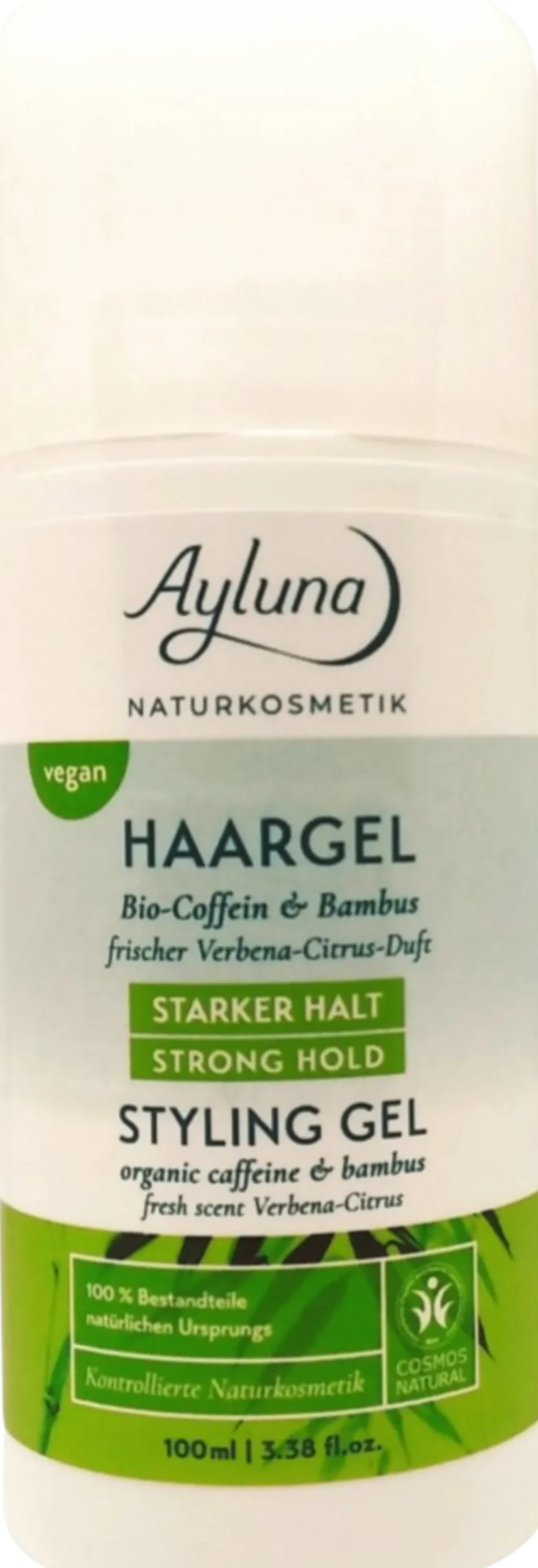 Gel per lo Styling alla Caffeina e al Bambù Bio, 100 ml