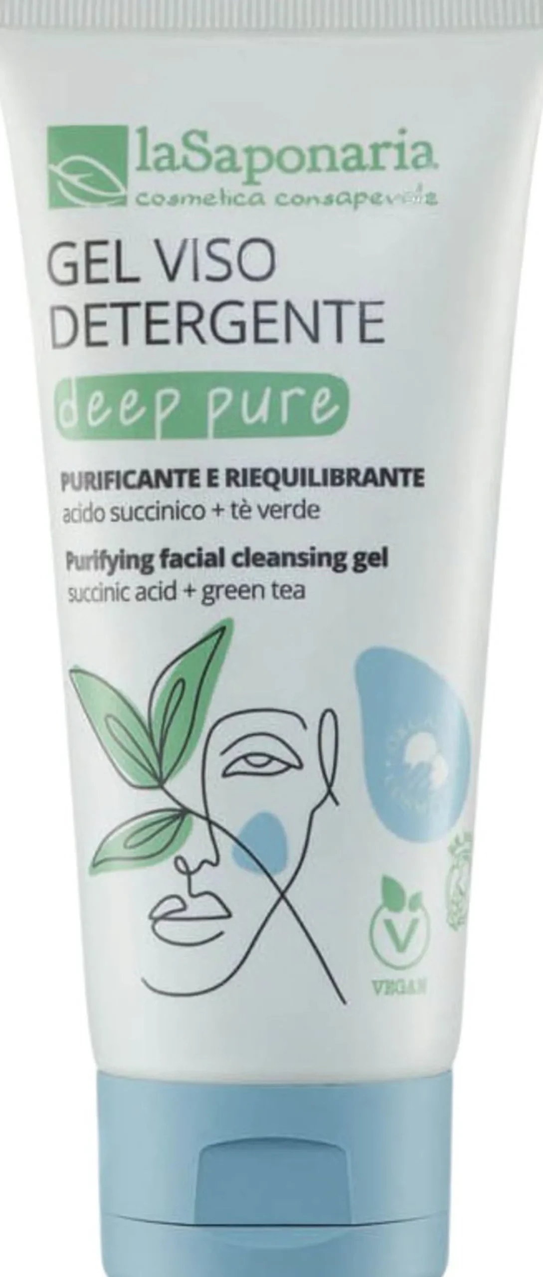 Gel Viso Detergente Deep Pure, 100 ml
