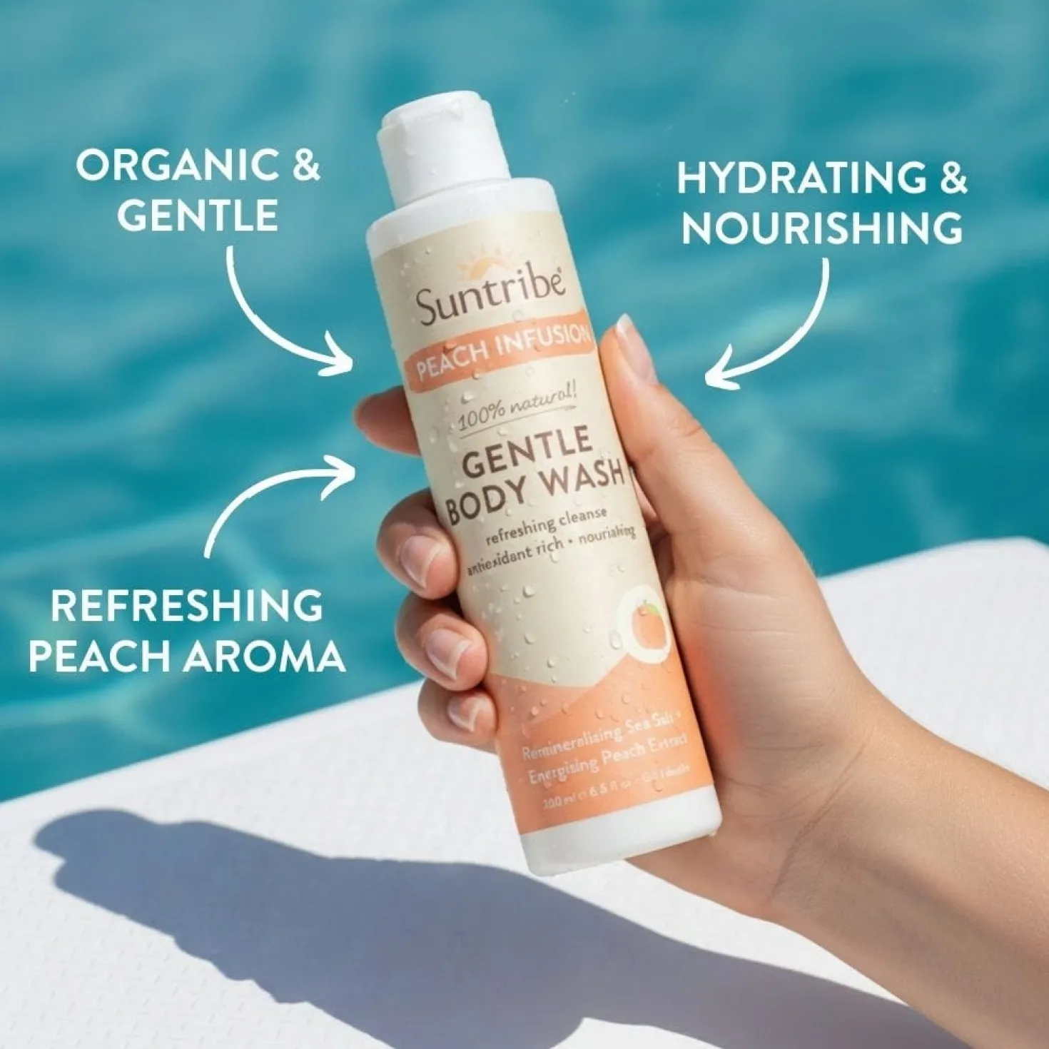 Gentle Body Wash Peach Infusion, 200 ml
