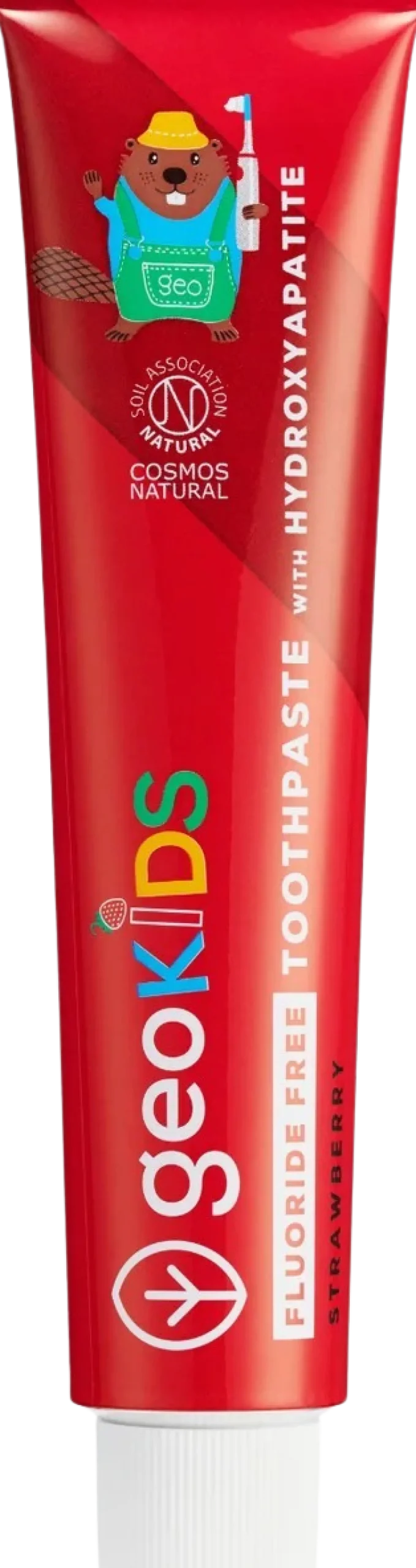 geoKIDS Fluoride Free Toothpaste Strawberry & Hydroxyapatite, 75 ml