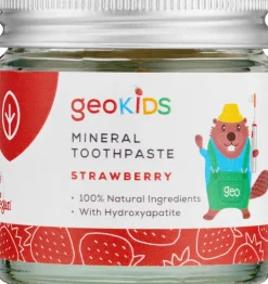 geoKIDS Mineral Toothpaste Strawberry & Hydroxyapatite, 50 ml