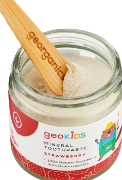 geoKIDS Mineral Toothpaste Strawberry & Hydroxyapatite, 50 ml