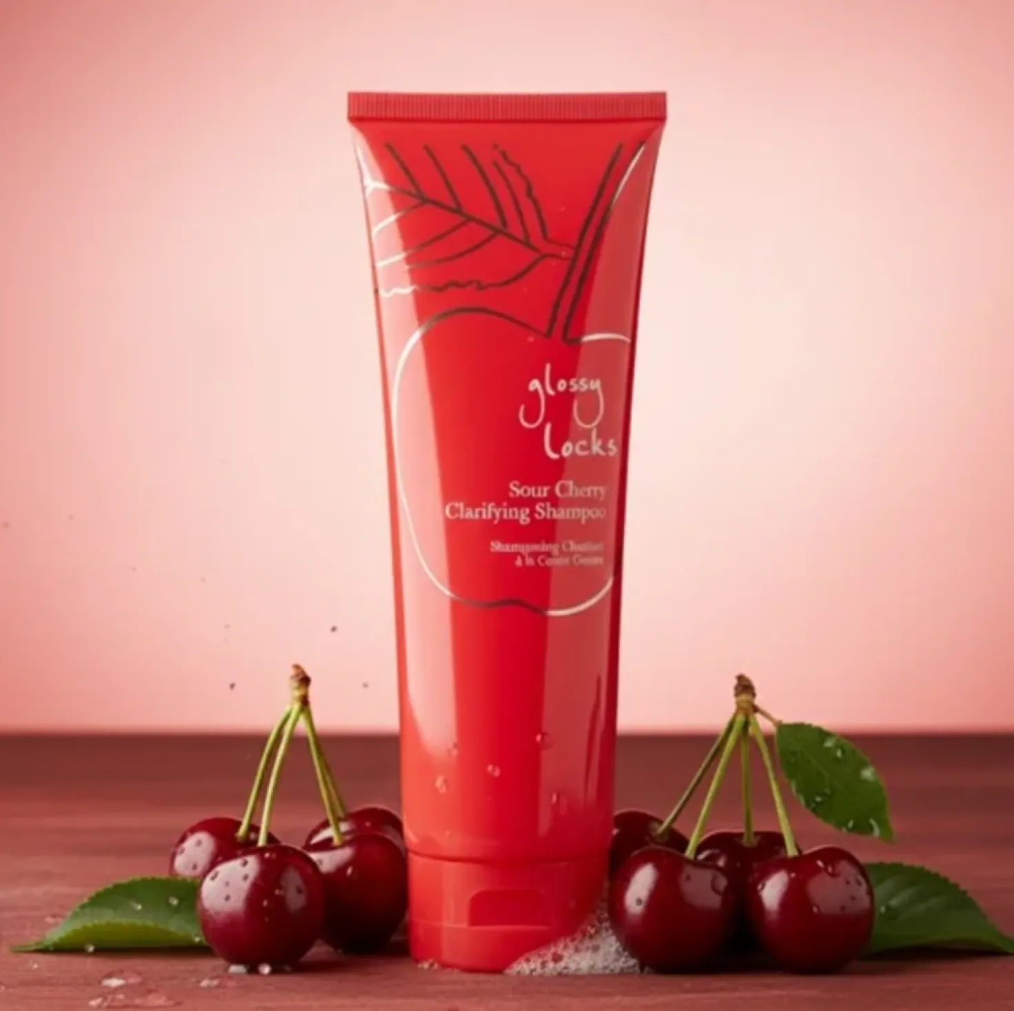 Glossy Locks Sour Cherry Clarifying Shampoo, 236 ml