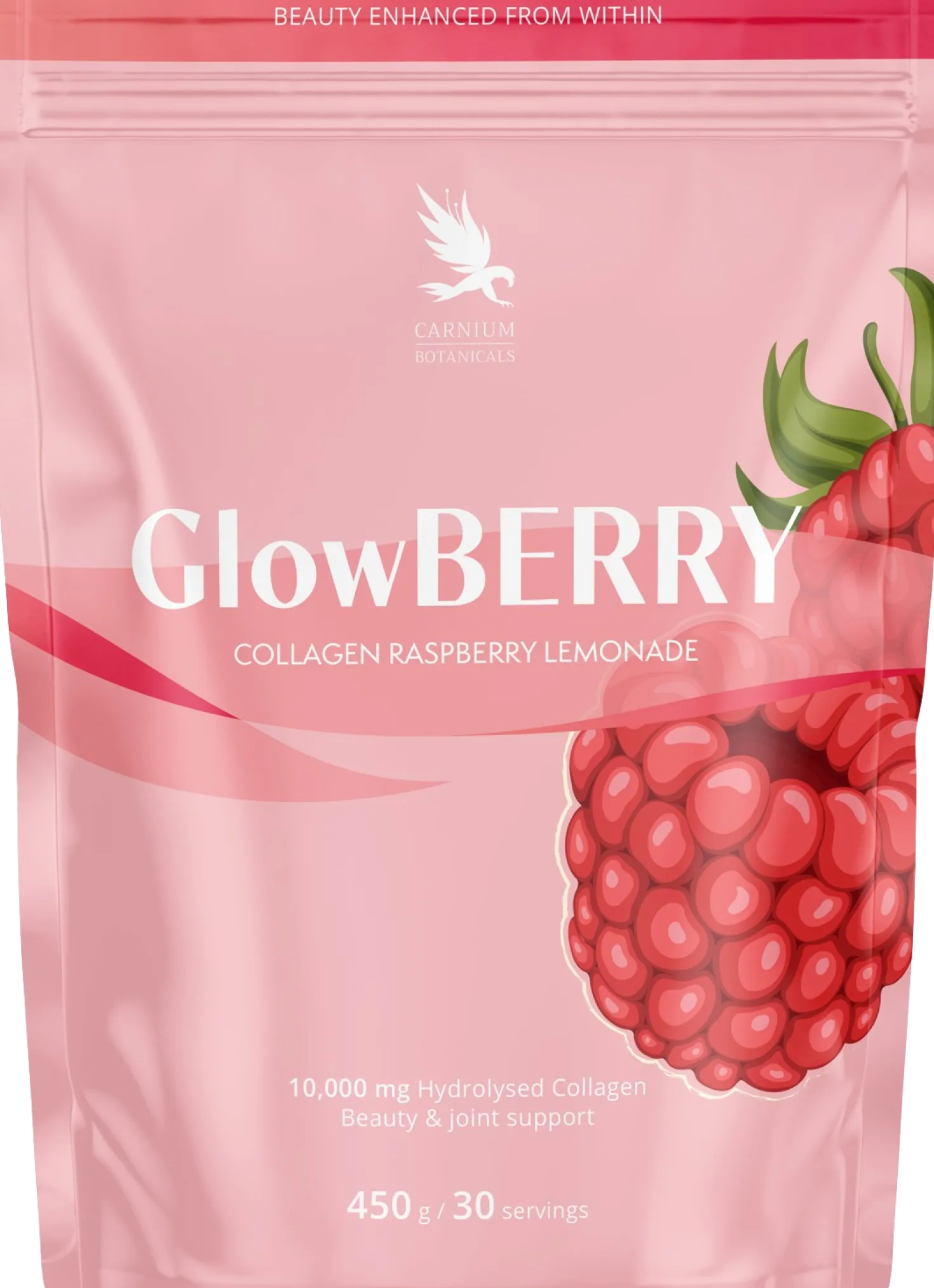 GlowBERRY Collagen Raspberry Lemonade, 450 g
