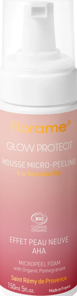Glow Protect - Mousse Micro-Peeling con AHA e Melograno, 150 ml