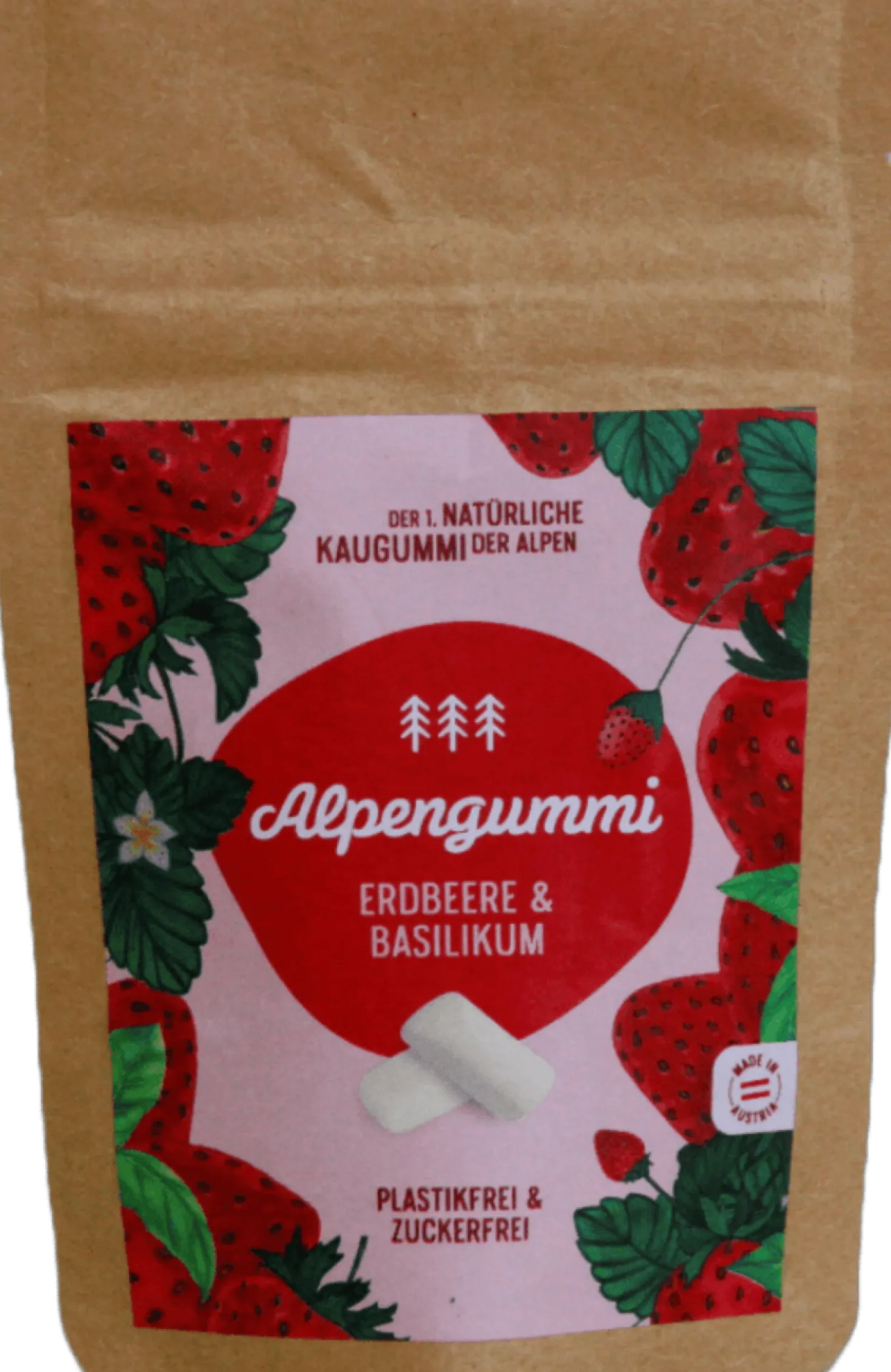 Gomme da Masticare - Fragola e Basilico, 12 g
