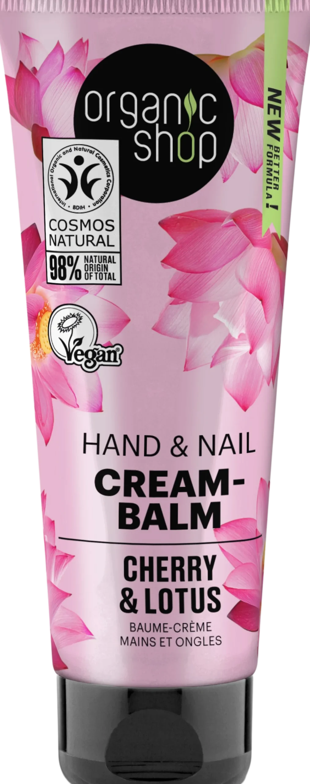 Hand & Nail Cream-Balm Cherry & Lotus, 75 ml
