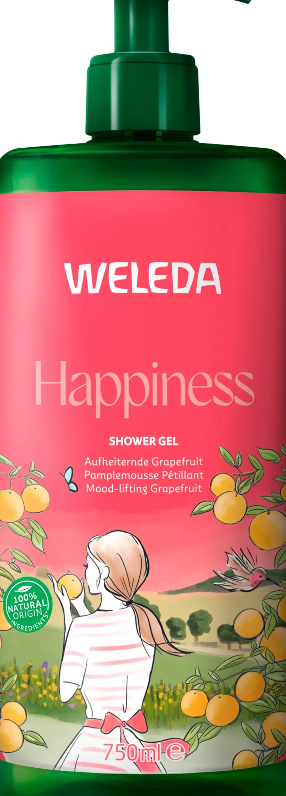 Happiness Doccia Cremosa Pompelmo, 750 ml