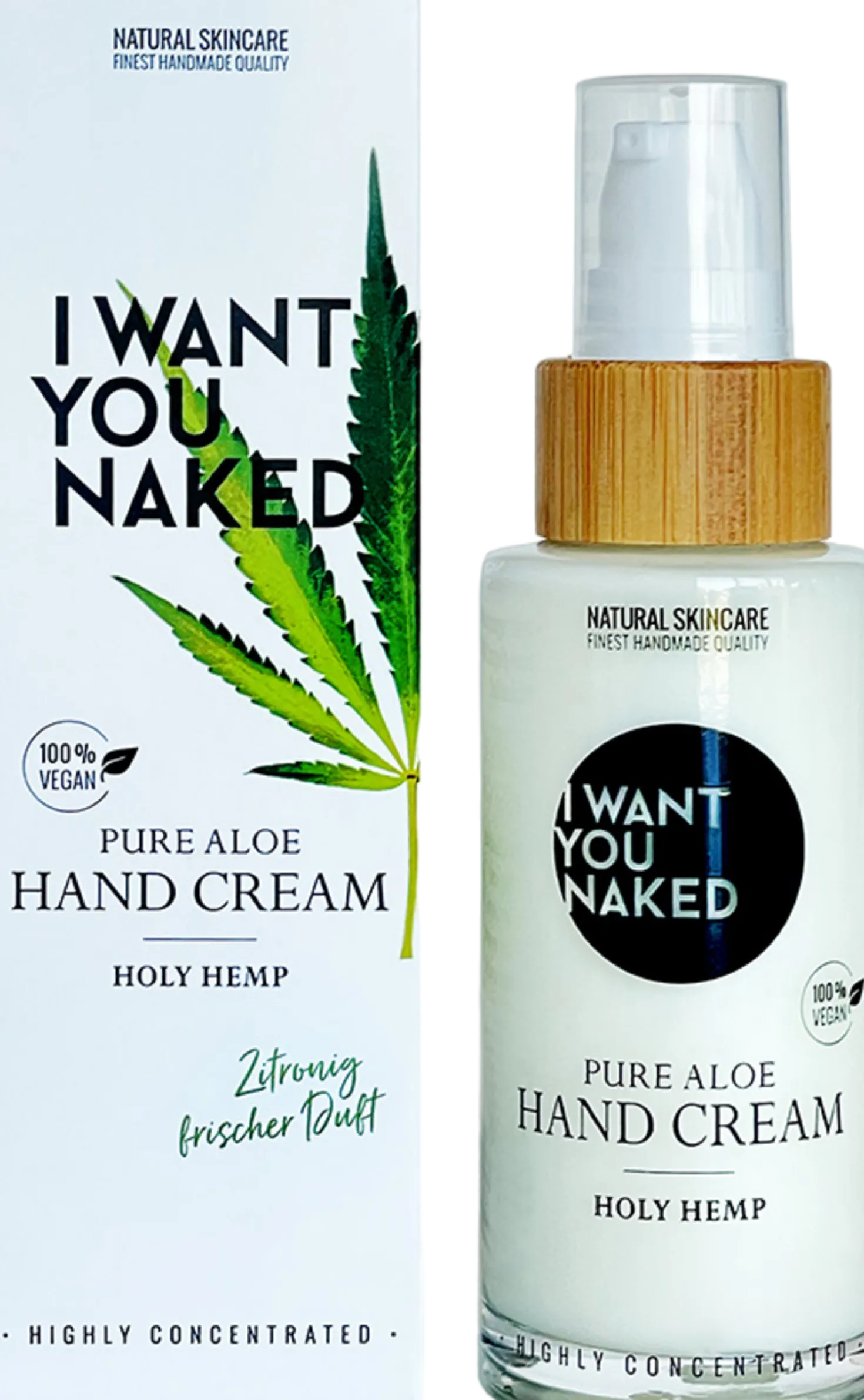 Holy Hemp Pure Aloe Hand Cream, 50 ml