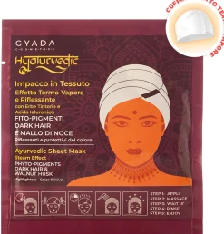 Hyalurvedic Impacco Ayurvedico in Tessuto Riflessante Dark Hair, 60 ml