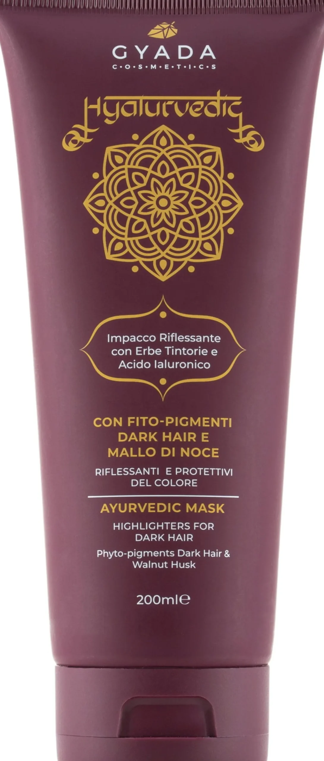 Hyalurvedic Impacco Ayurvedico Riflessante Dark Hair, 200 ml