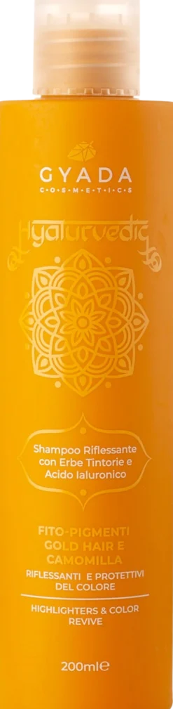 Hyalurvedic Shampoo Riflessante Gold Hair, 200 ml