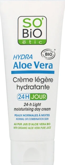 Hydra Aloe Vera - Crema Idratante Leggera 24 ore, 50 ml